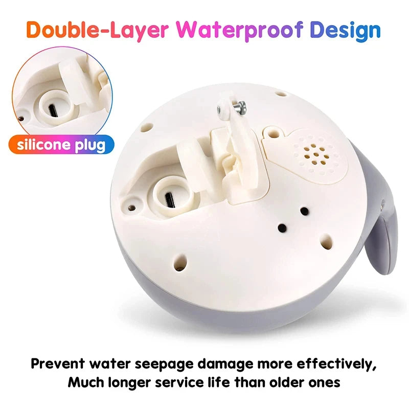 Rechargeable Whale Light-Up Bath Toy